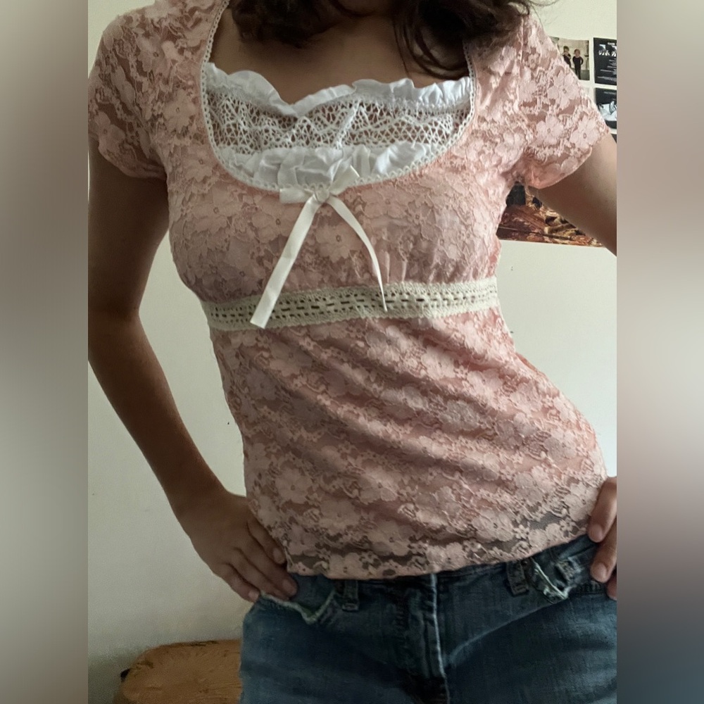 Coquette Pink Babydoll Top